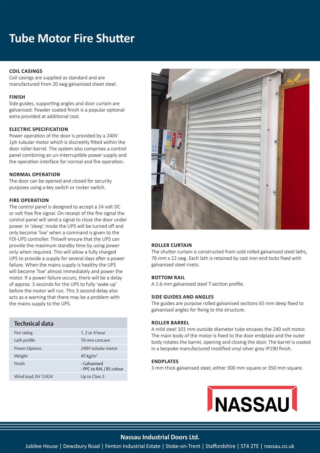 nassau---tube-motor-fire-shutter-datasheet