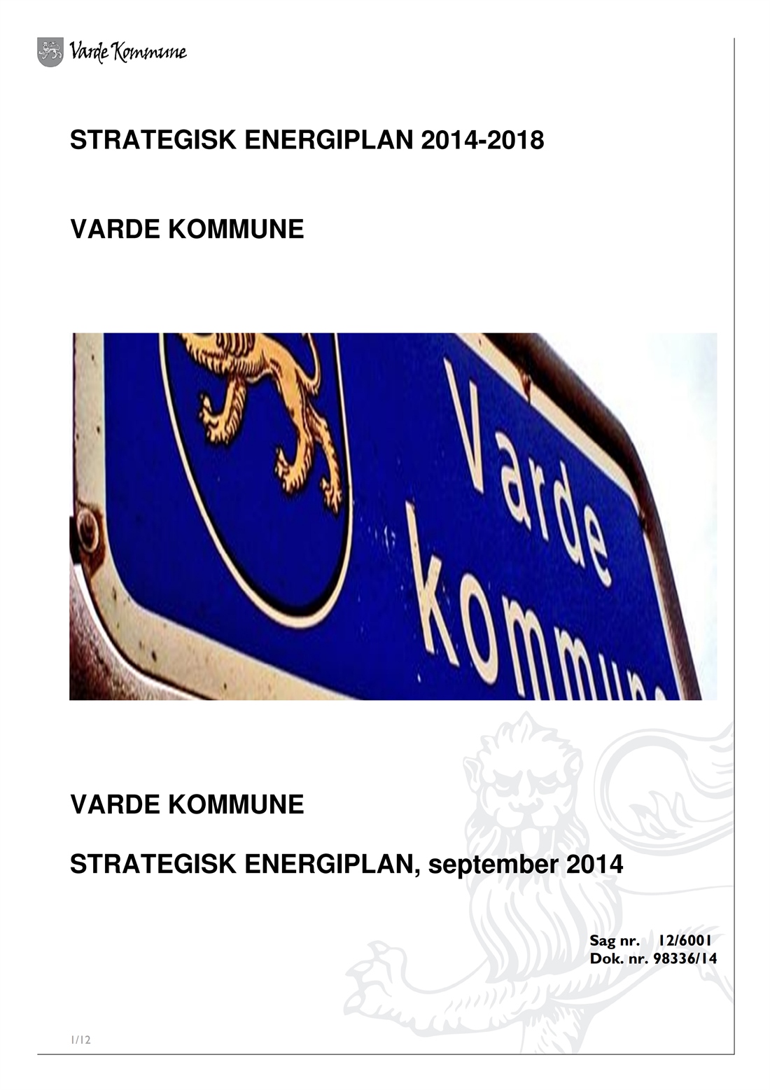 Høring-af-forslag-til-strategisk-energiplan-for-varde-kommune---2014 ...